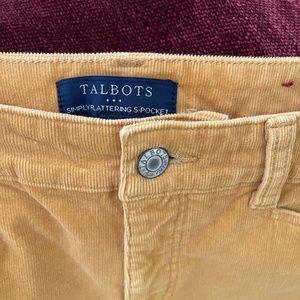 Talbots Simply Flattering Five-Pocket Stretch Corduroy Straight Leg Pants